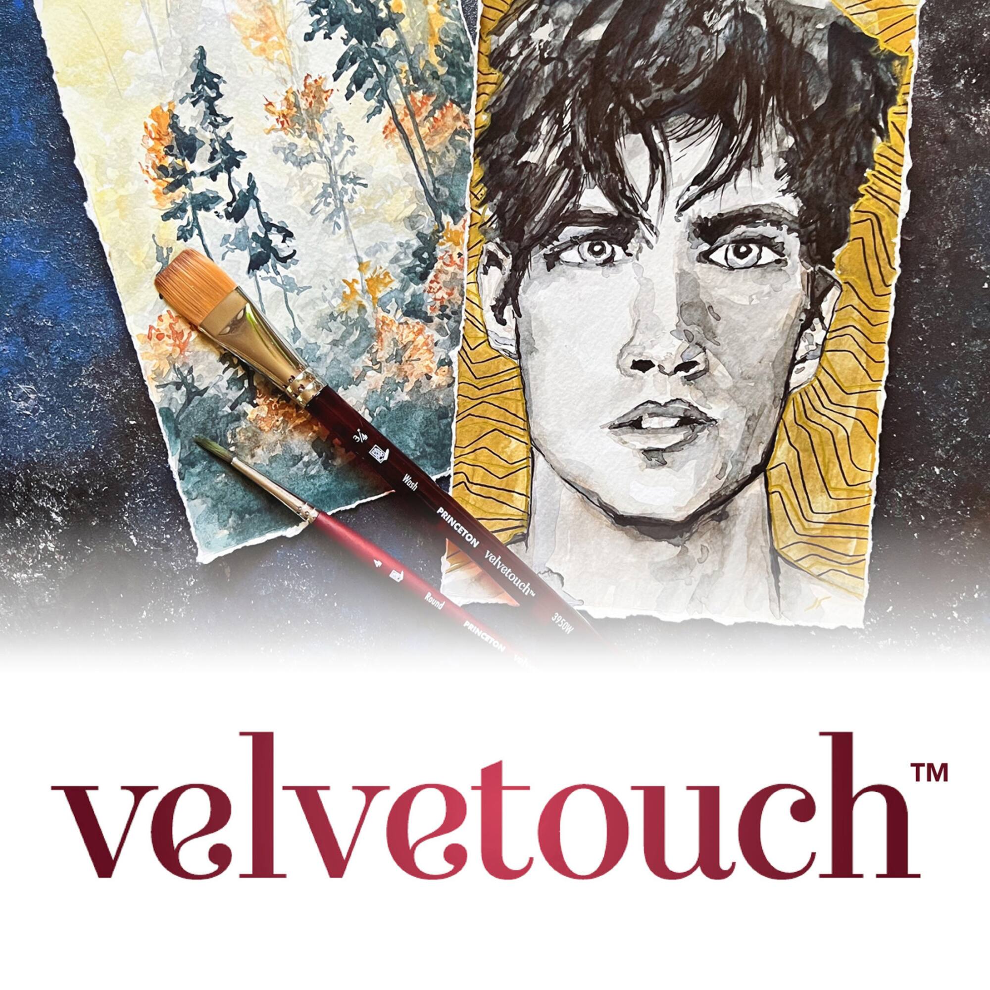 Princeton™ Velvetouch™ Series 3950 Filbert Brush